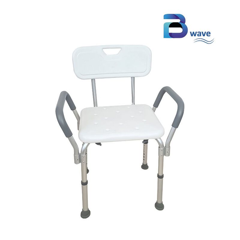 SILLA DUCHA con RESPALDO Y BRAZOS